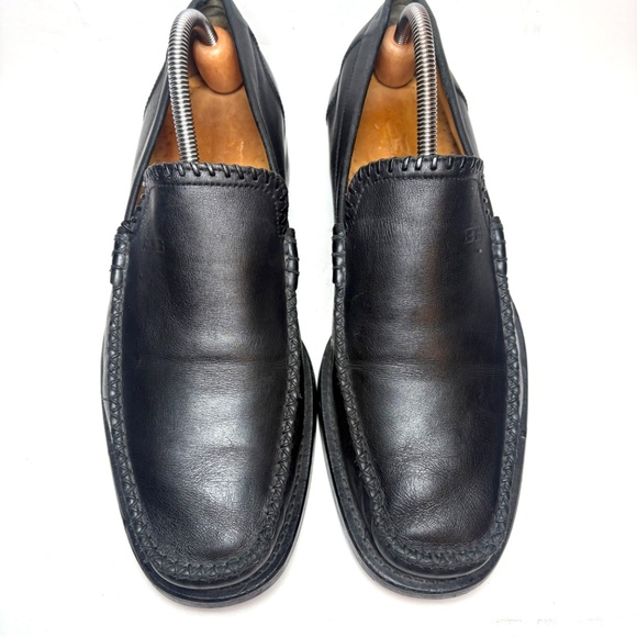 Balenciaga Italian Black Leather Driving Loafer | 9 main image 10
